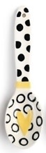 available at m. lynne designs Black and Yellow Ceramic Spoon