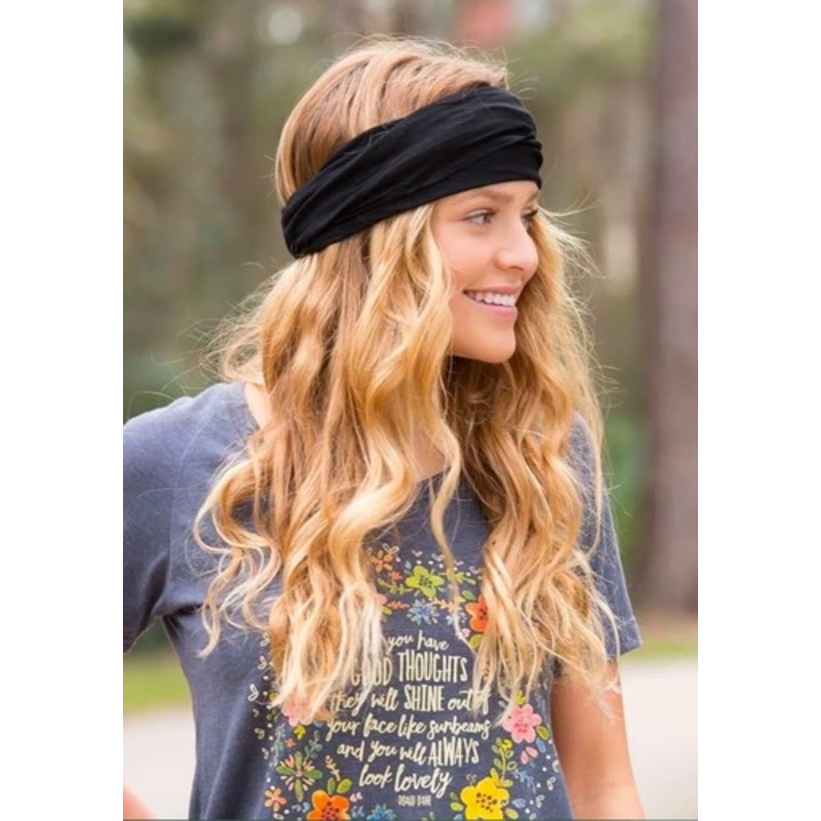 natural life black boho bandeau