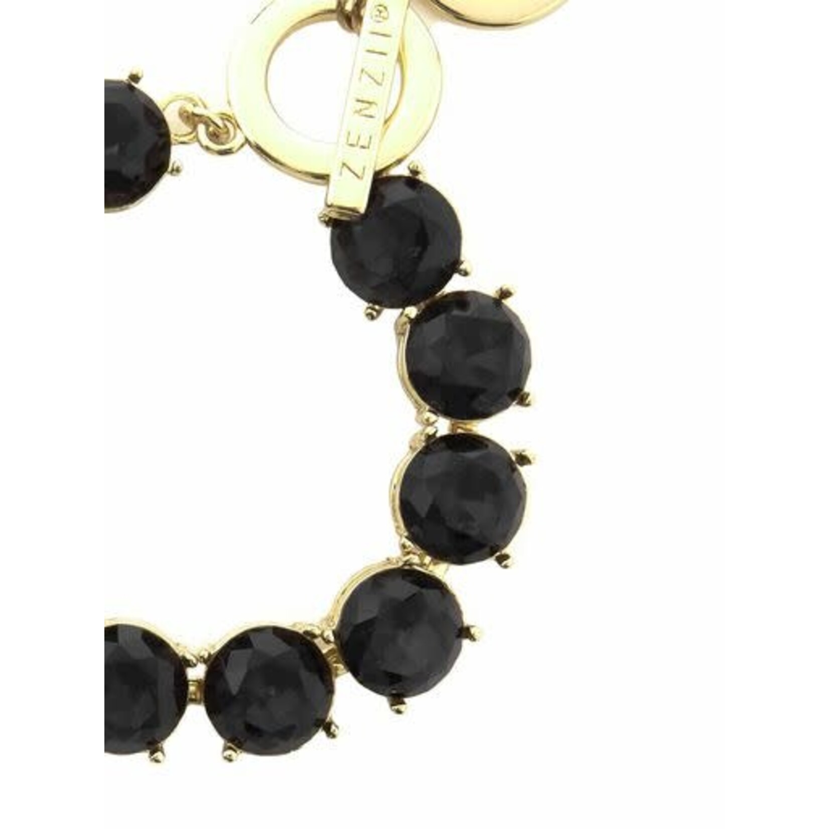 m. lynne designs black chunky diamond bracelet