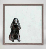 available at m. lynne designs Black Cocker Spaniel Framed Canvas