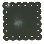 m. lynne designs black scalloped enamel board
