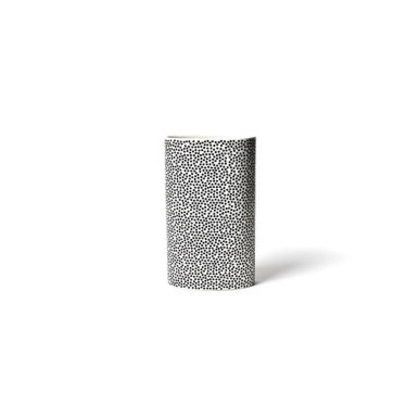 happy everything black small dot big oval vase