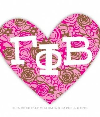 available at m. lynne designs Gamma Phi Beta Heart Sign