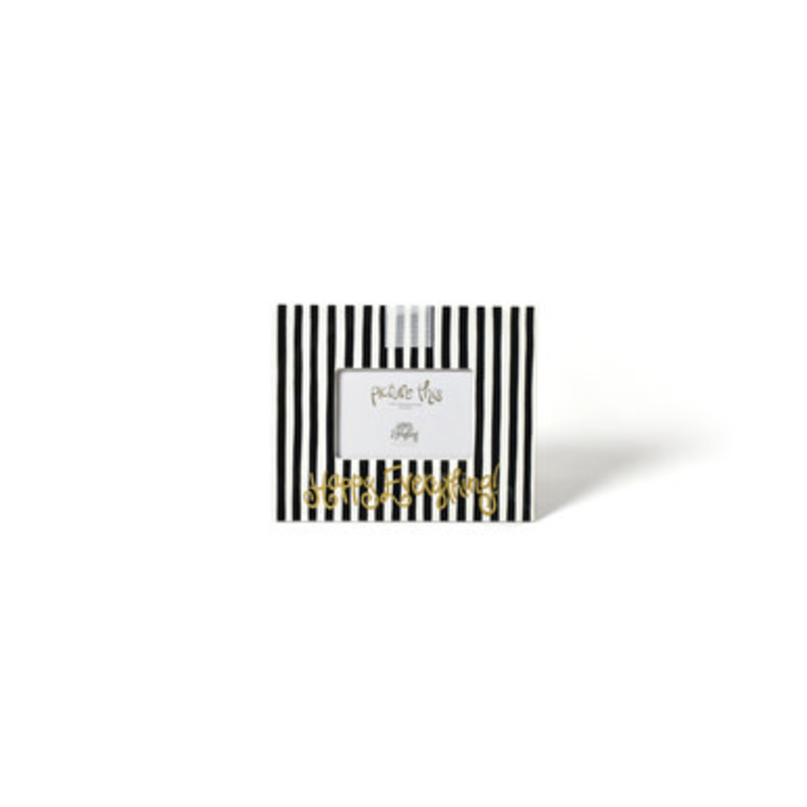 happy everything black stripe happy everything picture frame
