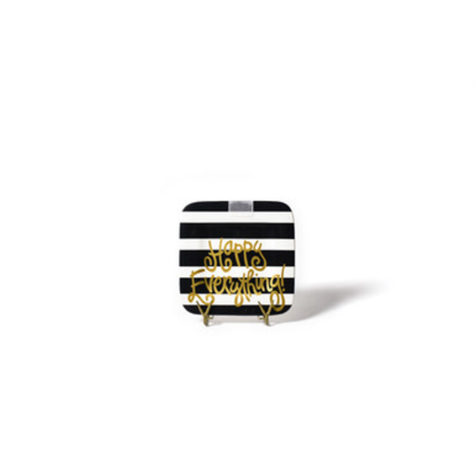 happy everything black stripe happy everything mini square platter