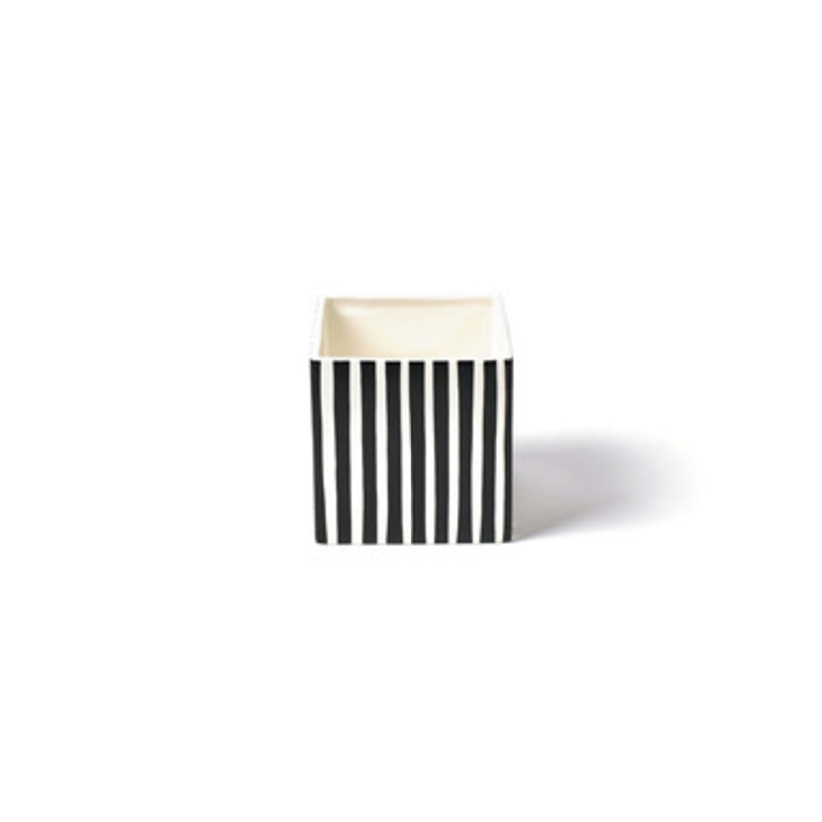 happy everything black stripe medium mini nesting cube