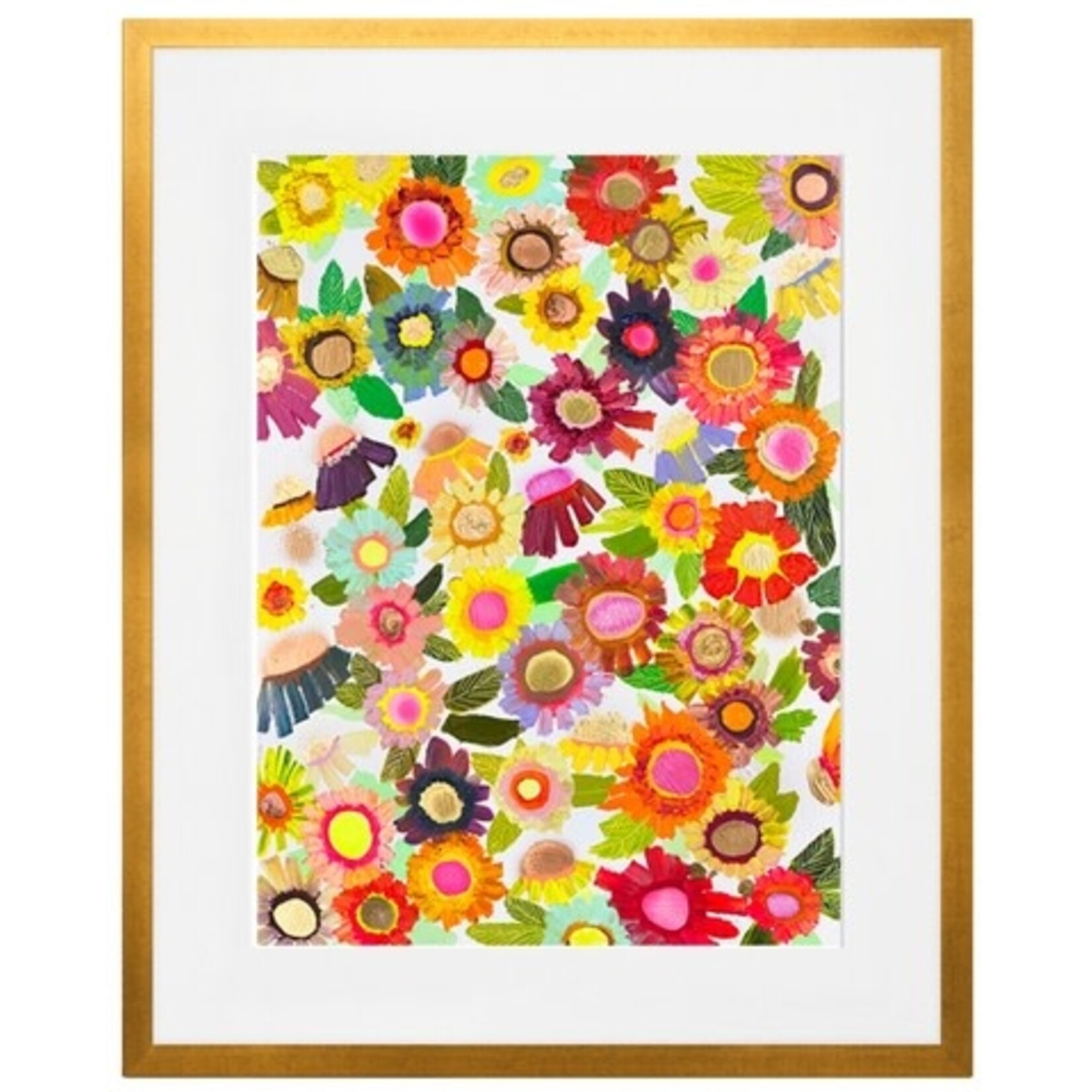 m. lynne designs blooms framed print