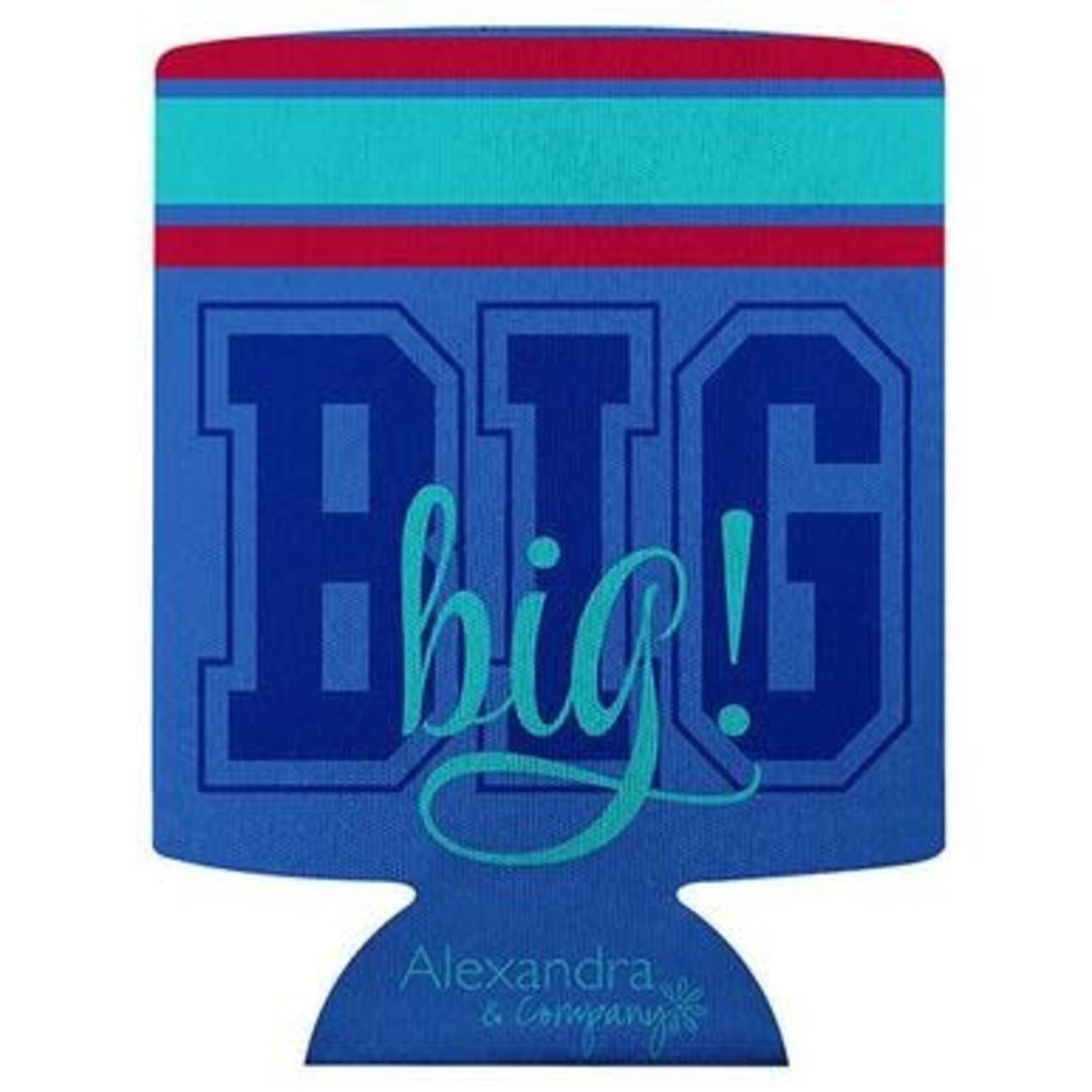 m. lynne designs blue big sis koozie