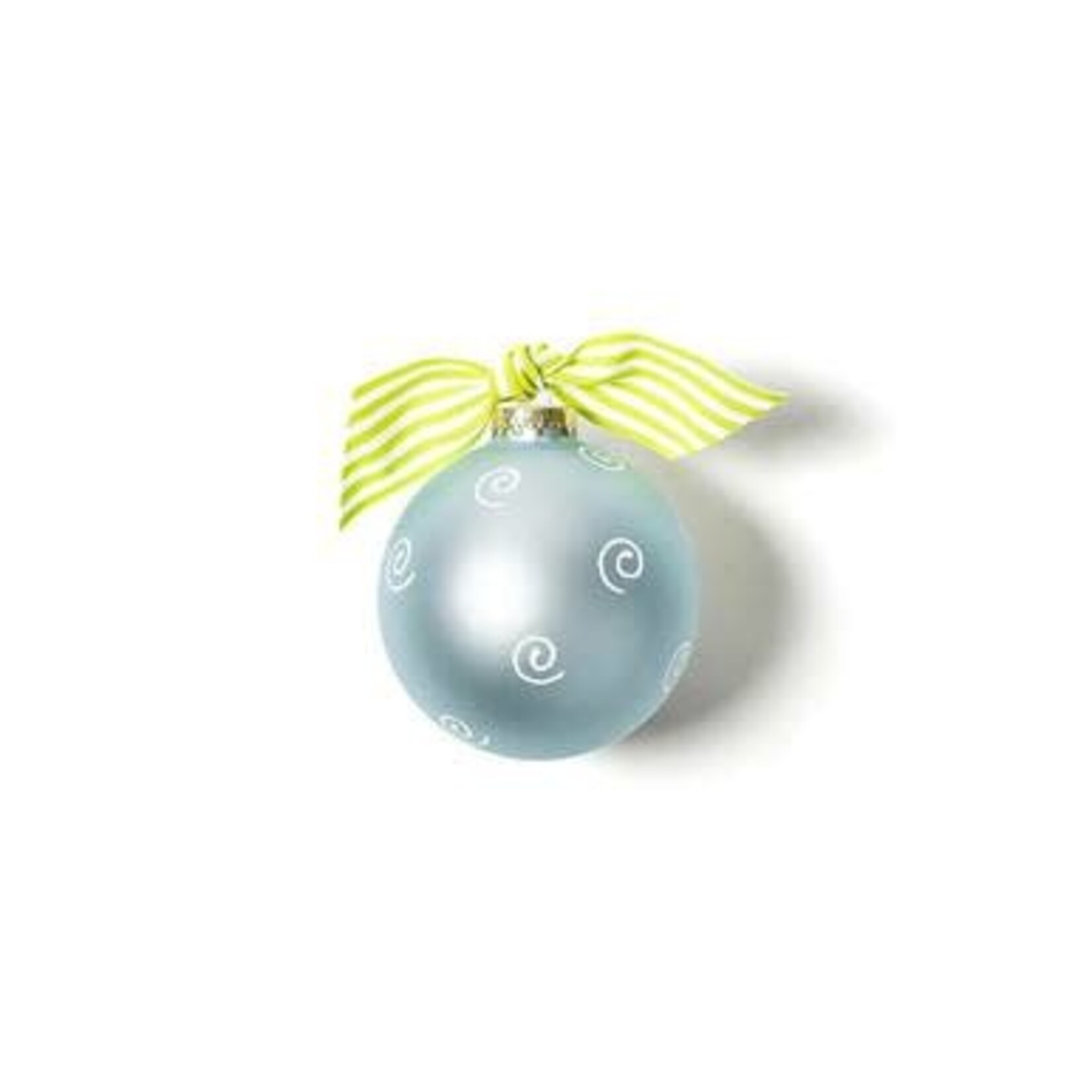 coton colors blue for this child glass ornament