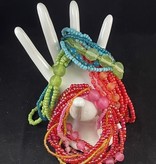 available at m. lynne designs Pink Summer Elastic Bracelet