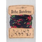 natural life black blooms boho bandeau