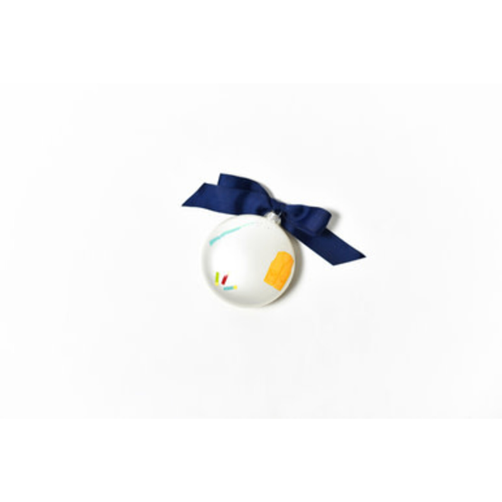 coton colors born to hunt stripe glass ornament