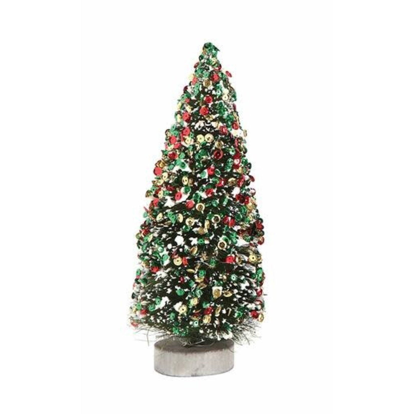 m. lynne designs bottlebrush multi-color tree with sequins