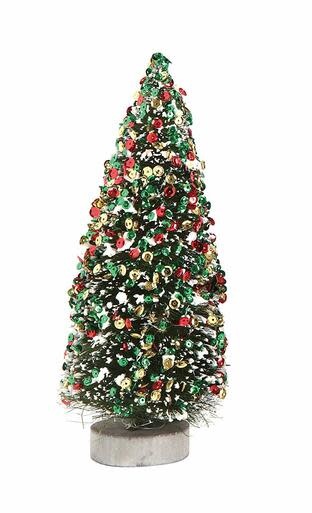 Bottle Brush Multi-Color Tree with Sequins