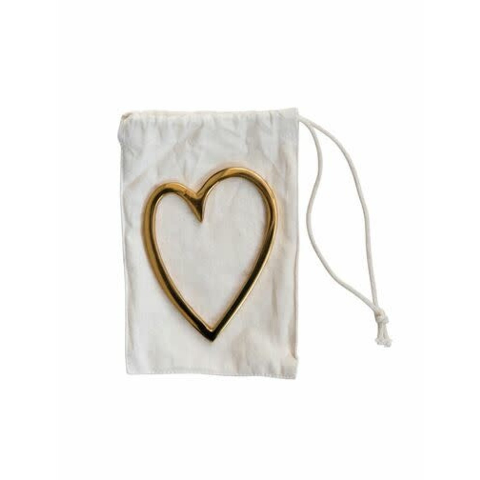 m. lynne designs brass heart