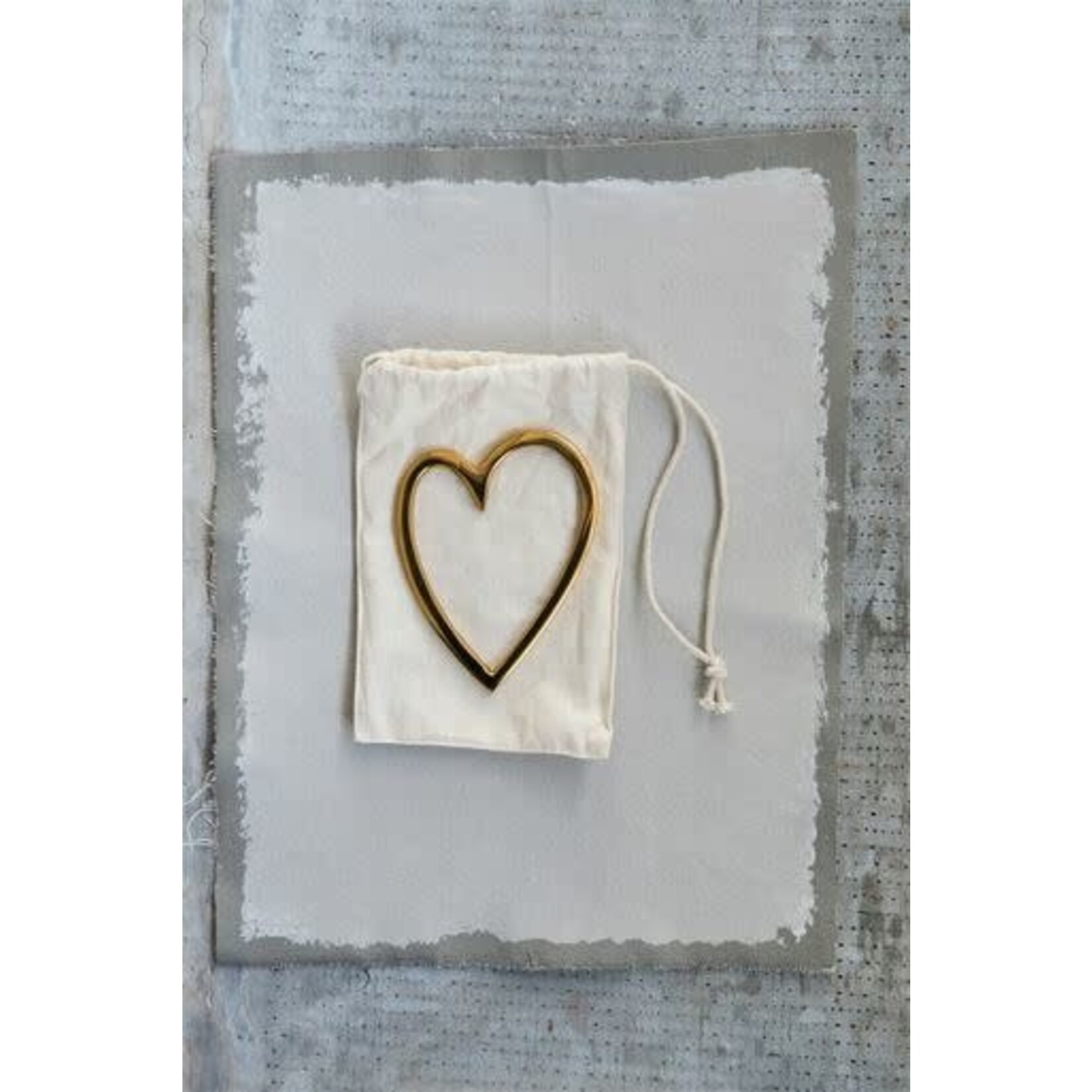 m. lynne designs brass heart