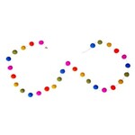 m. lynne designs bright pom pom felt garland