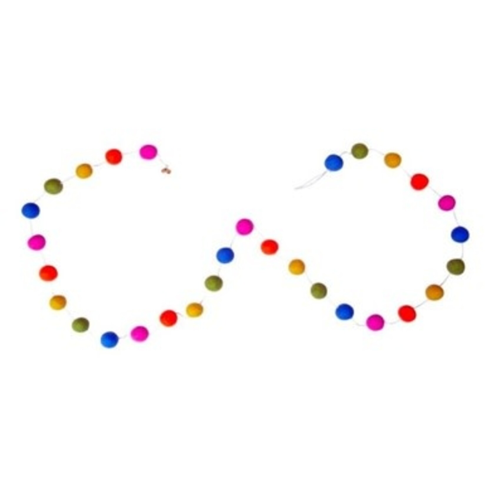 m. lynne designs bright pom pom felt garland