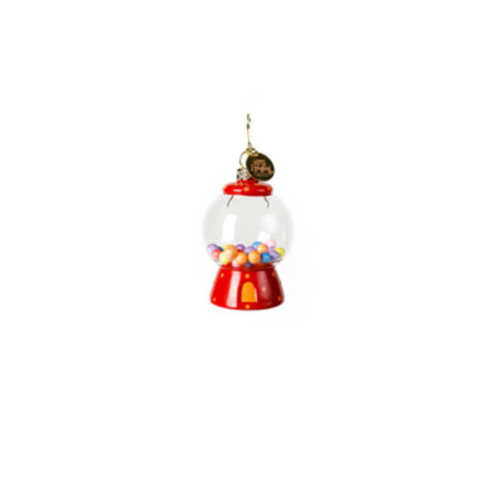 happy everything bubble gum jar shaped ornament