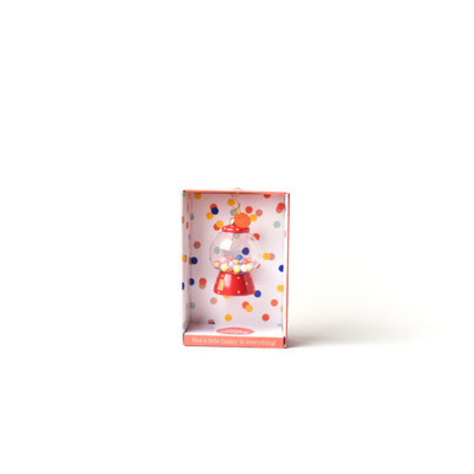 happy everything bubble gum jar shaped ornament
