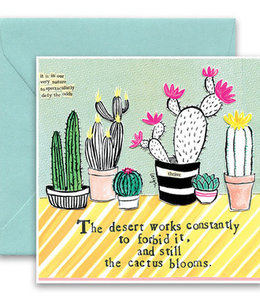 curly girl cactus card