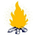 m. lynne designs campfire sticker