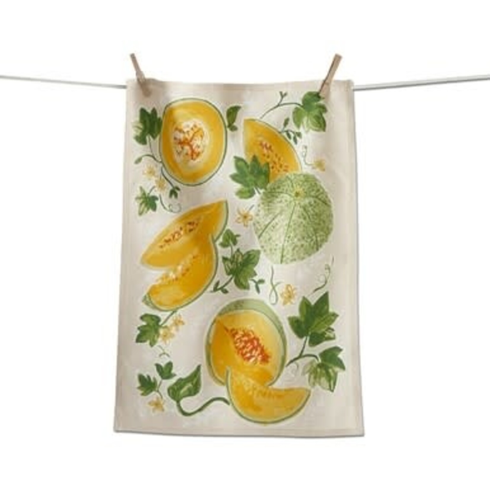 m. lynne designs cantaloupe dish towel