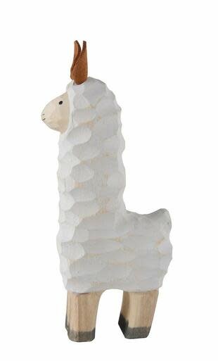 available at m. lynne designs carved paulownia wood llama