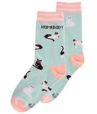 available at m. lynne designs Cat Homebody Socks