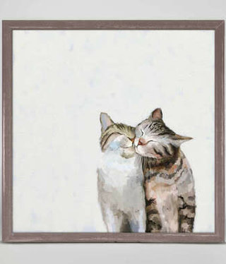 available at m. lynne designs Cat Pair Framed Canvas