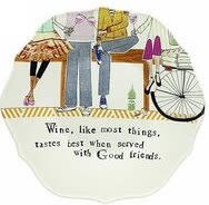 curly girl Curly Girl Scalloped Plate with Quote