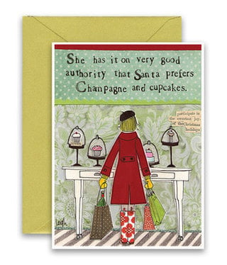 'Champagne and Cupcakes' Card
