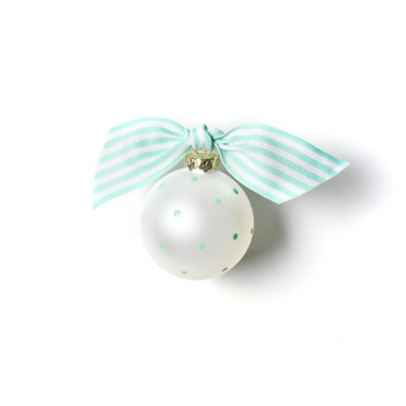coton colors cheerleading glass ornament