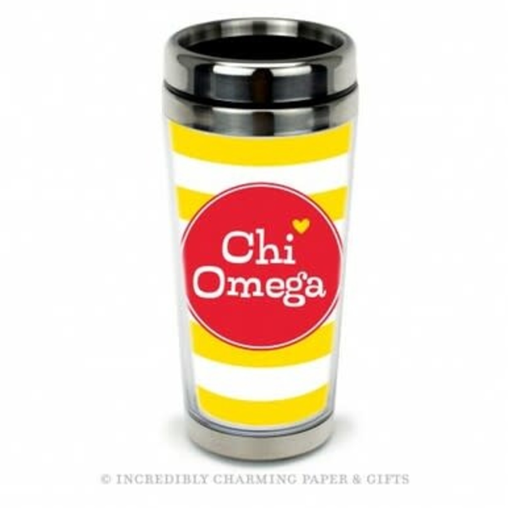 m. lynne designs chi omega cabana stainless steel travel mug