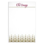 m. lynne designs chi omega gold notepad