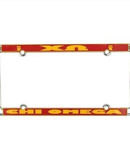 Chi Omega License Plate Frame
