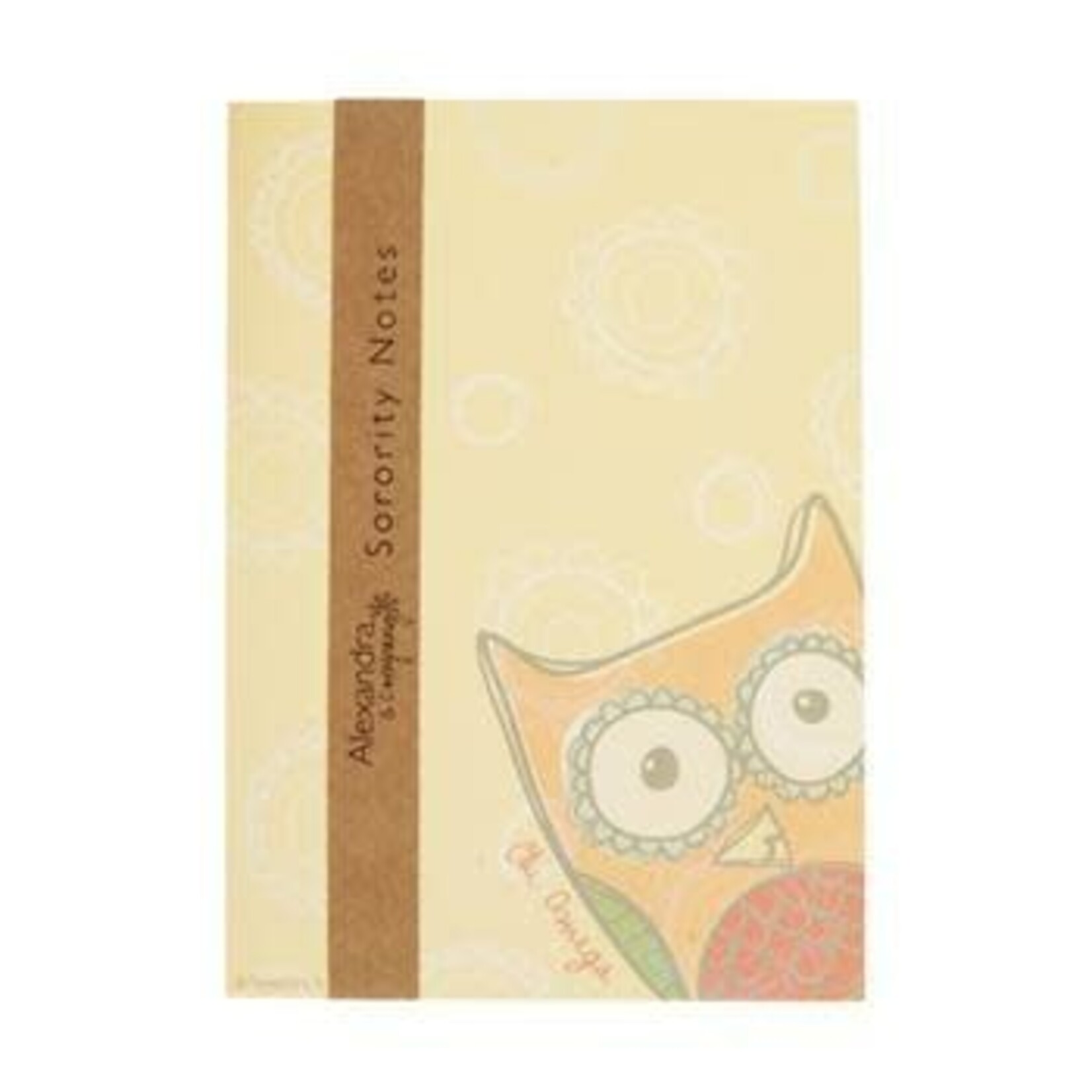 m. lynne designs chi omega mascot notepad
