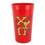 m. lynne designs chi omega mascot tumbler