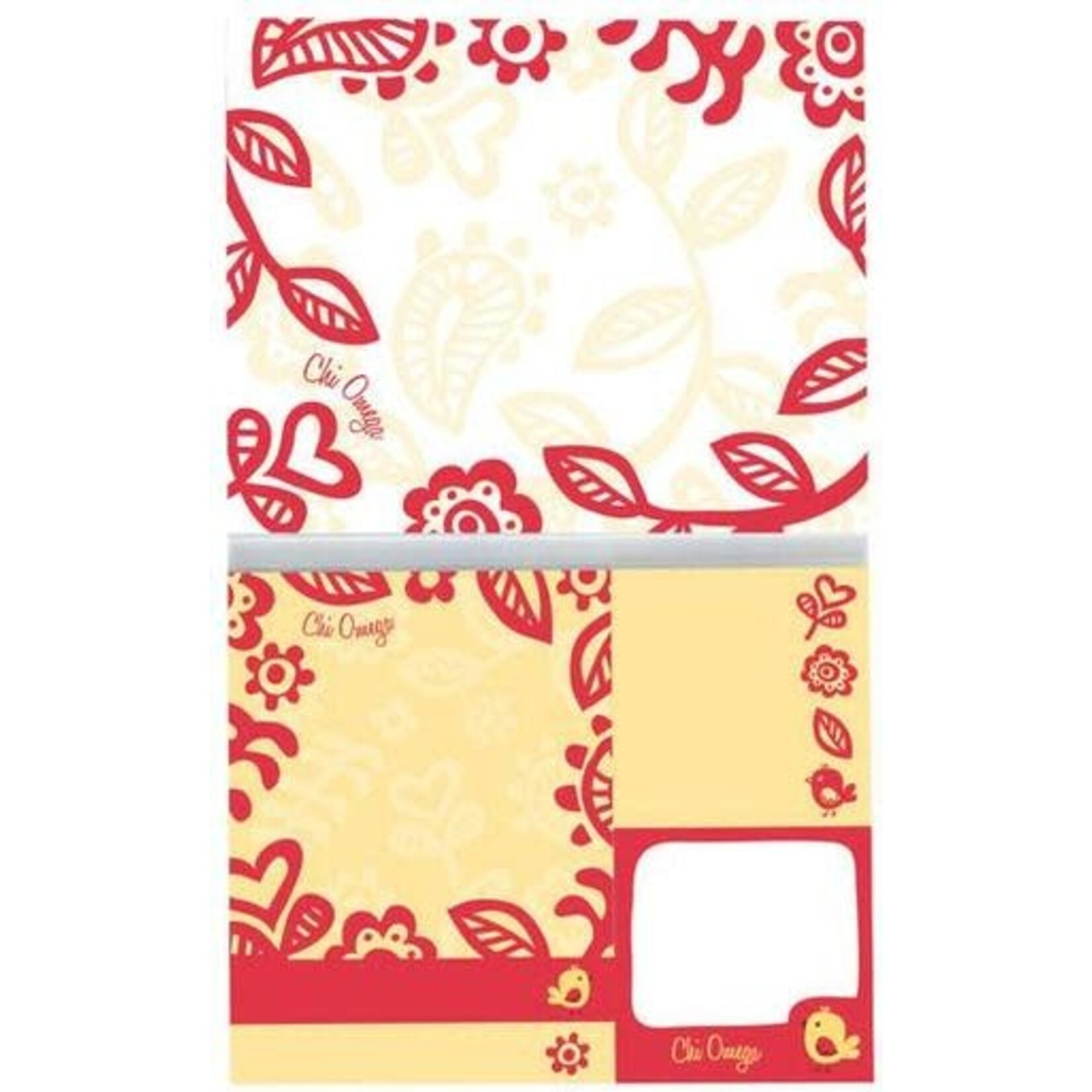 m. lynne designs chi omega sticky tab book
