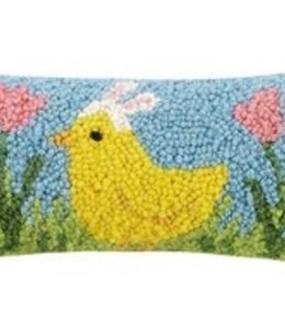 available at m. lynne designs Chick with Bunny Ears Pillow