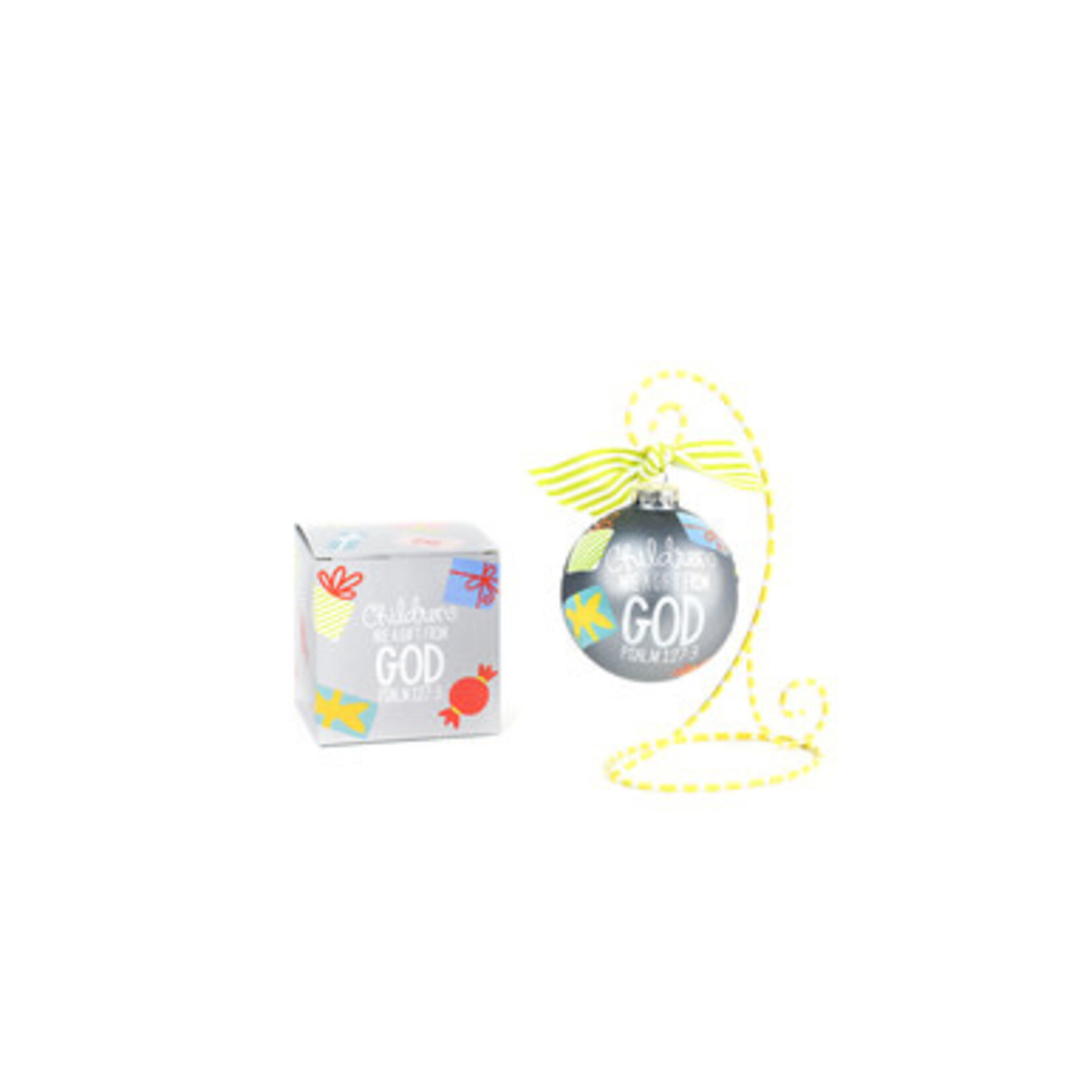 coton colors children are a gift from God glass ornament