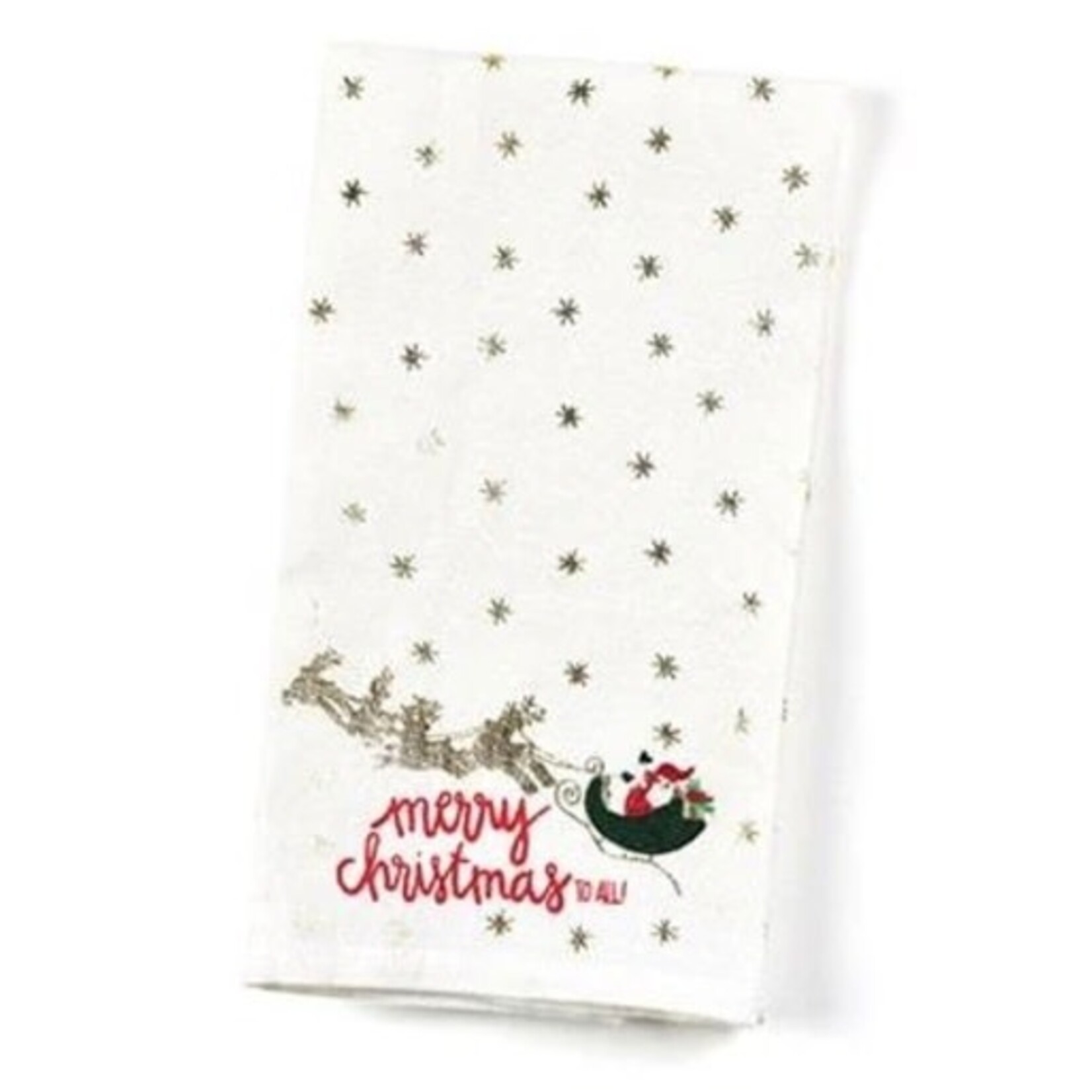 coton colors christmas in the village santa medium hand towel
