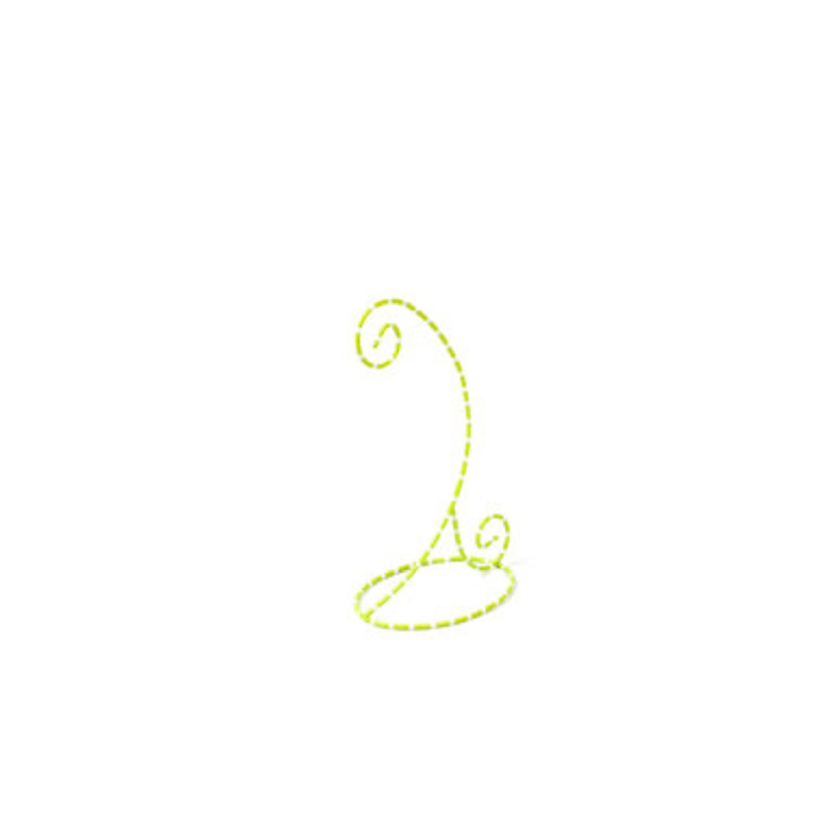coton colors citron & white ornament stand