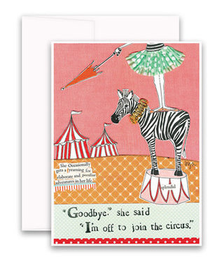 curly girl Circus Adventure Card