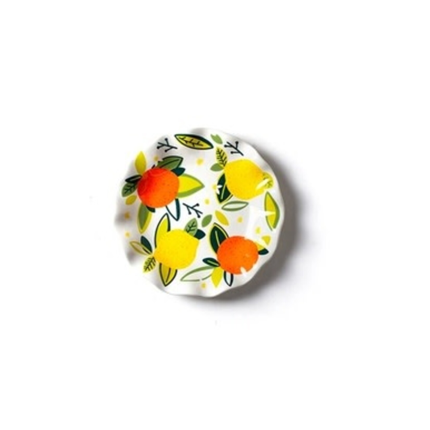 coton colors citrus ruffle salad plate