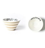 happy everything Cobble Stripe Be Happy Mod Small Bowl