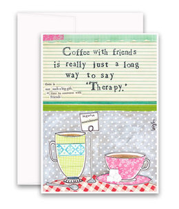 curly girl Coffee Card