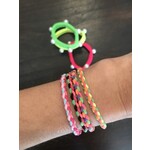 m. lynne designs colorful braided scrunchie