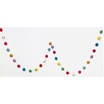 m. lynne designs colorful dots pom pom felt garland