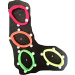 m. lynne designs colorful pearl scrunchie